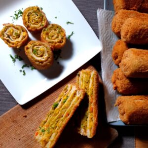 Fagyasztott Zöldségkrémmel töltött rántott palacsinta – 1 db